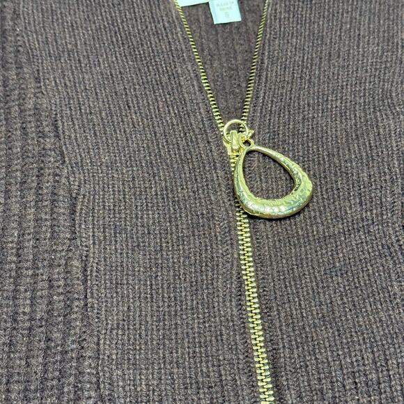 Divine Heritage x REVOLVE Cropped Henley Wool Zip Sweater Small - Picture 7 of 9